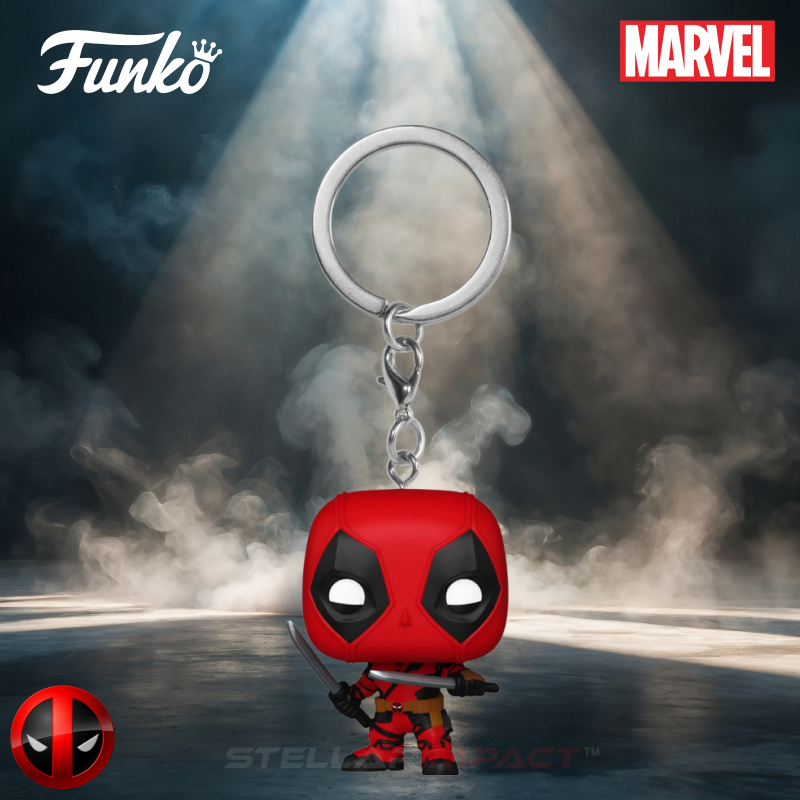 Deadpool & Wolverine Deadpool with Swords Funko Pocket Pop! Key Chain