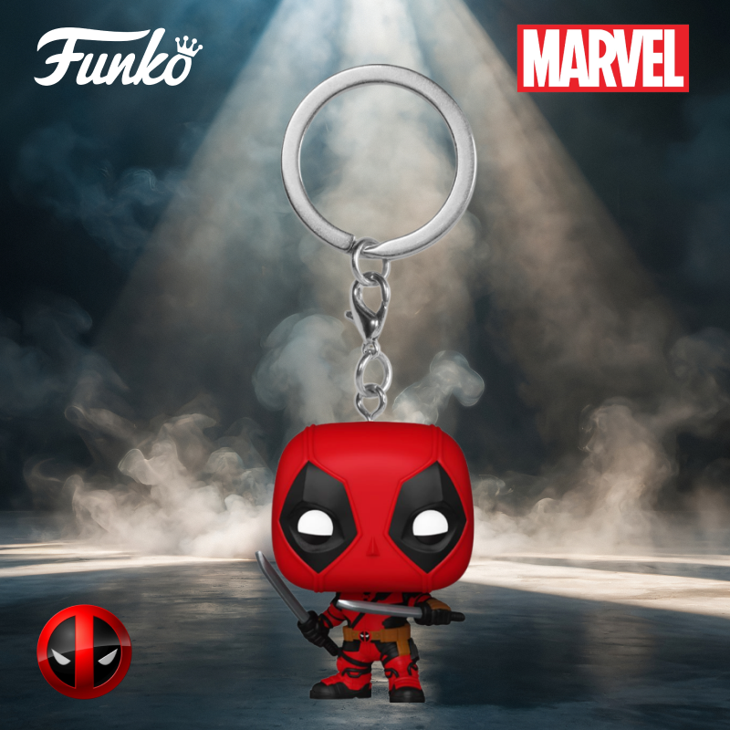 Deadpool & Wolverine Deadpool with Swords Funko Pocket Pop! Key Chain