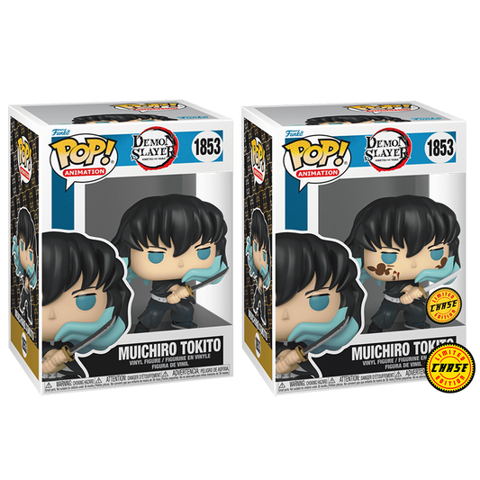 Demon Slayer Muichiro Tokito (Attack) Funko Pop! Bundle (Common + Edition 2-pack)