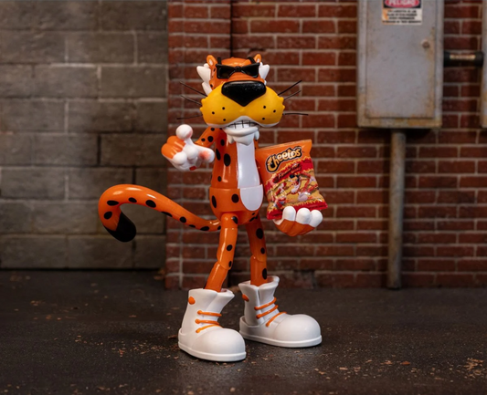 Jada Toys Cheetos Chester Cheetah Flamin' Hot Glow-in-The-Dark 6-Inch Action Figure