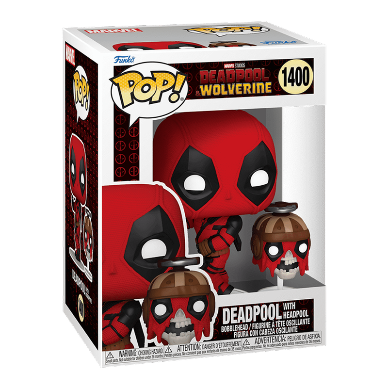 Deadpool with Headpool Funko Pop! #1400 – Marvel Vinyl Figure with Buddy