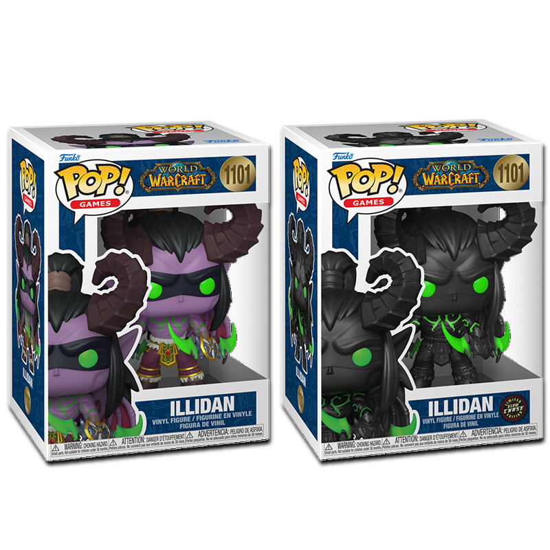 World of Warcraft Illidan Funko Pop! Bundle – Common & Chase #1101