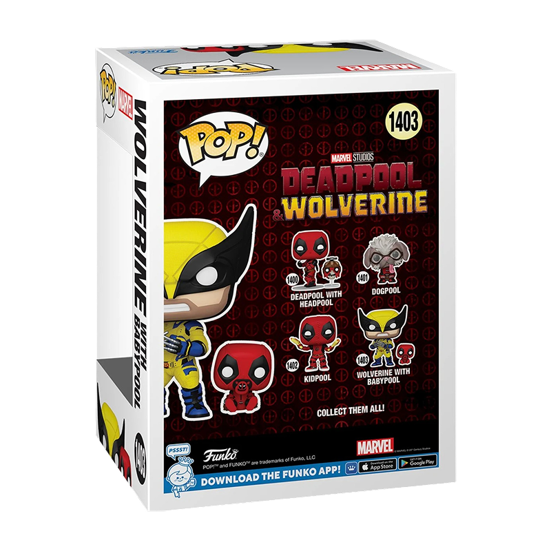 Deadpool & Wolverine with Babypool Funko Pop! Vinyl Figure #1403 and Buddy