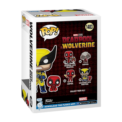 Deadpool & Wolverine with Babypool Funko Pop! Vinyl Figure #1403 and Buddy