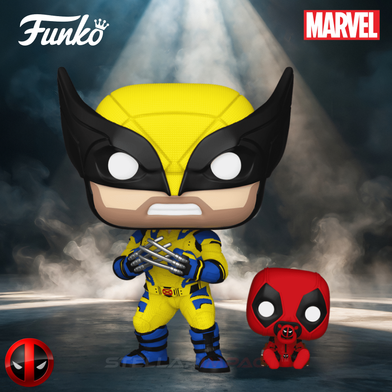 Deadpool & Wolverine with Babypool Funko Pop! Vinyl Figure #1403 and Buddy