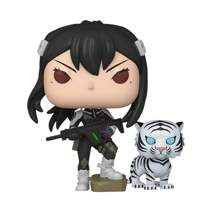 Kaiju No. 8 Funko Pop #2085 – Mina Ashiro with Bakko Buddy Vinyl Figure (EE Exclusive)